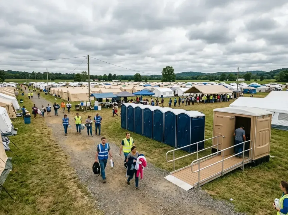 disaster-relief-camp-restrooms-010 — frequently asked questions, Dumpster & Portable Bathrooms Rental in Taylor Lake Village…